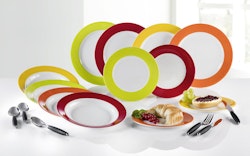 Gimex Regnbue Melamin Set 12 deler