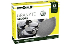 Brunner Middag Granyte Melamin-Serviceset 12-deler.