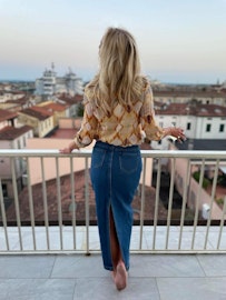 Langt deminskjørt Italia 💙