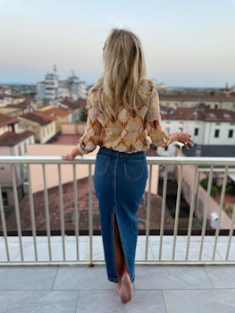 Langt deminskjørt Italia 💙