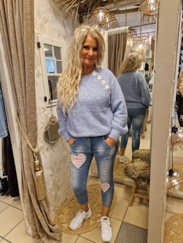 S Woman jeans med hjerte