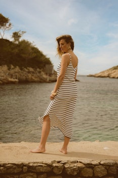 Lady knit sort/hvit