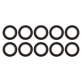 Isoleringstejp PVC 15mm/10m svart, 10 st
