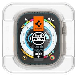 Apple Watch ULTRA (49 MM) Härdat Glas Spigen GLAS.TR "EZ FIT" 2-pack  CLEAR