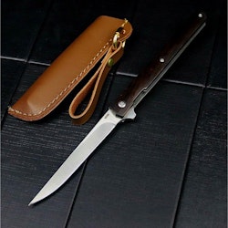 Jaktkniv med fodral, 21,5 cm