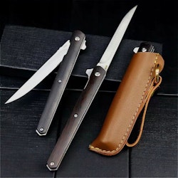 Jaktkniv med fodral, 21,5 cm