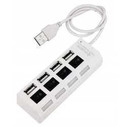 USB Hub 2.0, 4-portar