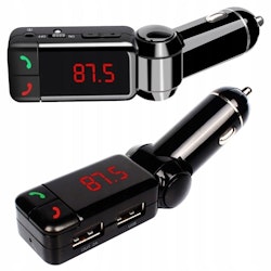 FM-sändare Bluetooth med 2 USB