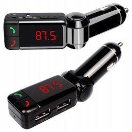 FM-sändare Bluetooth med 2 USB
