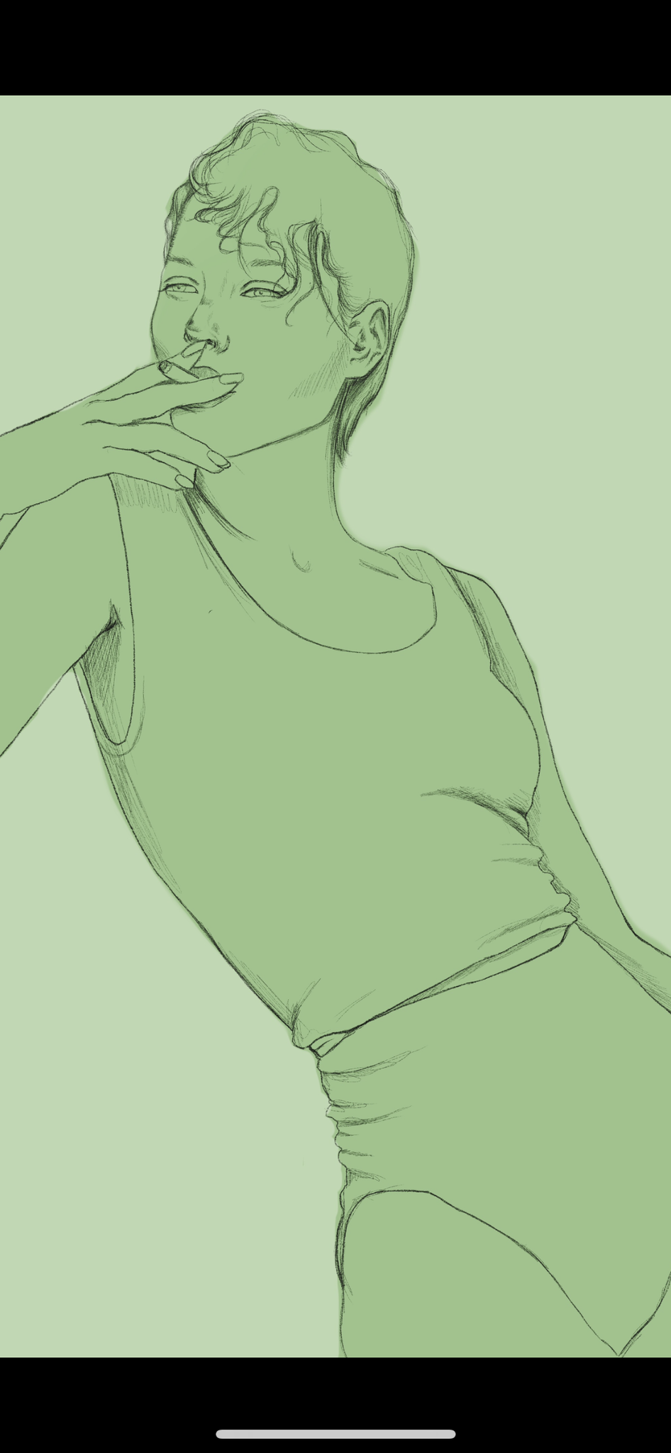 Woman in Green