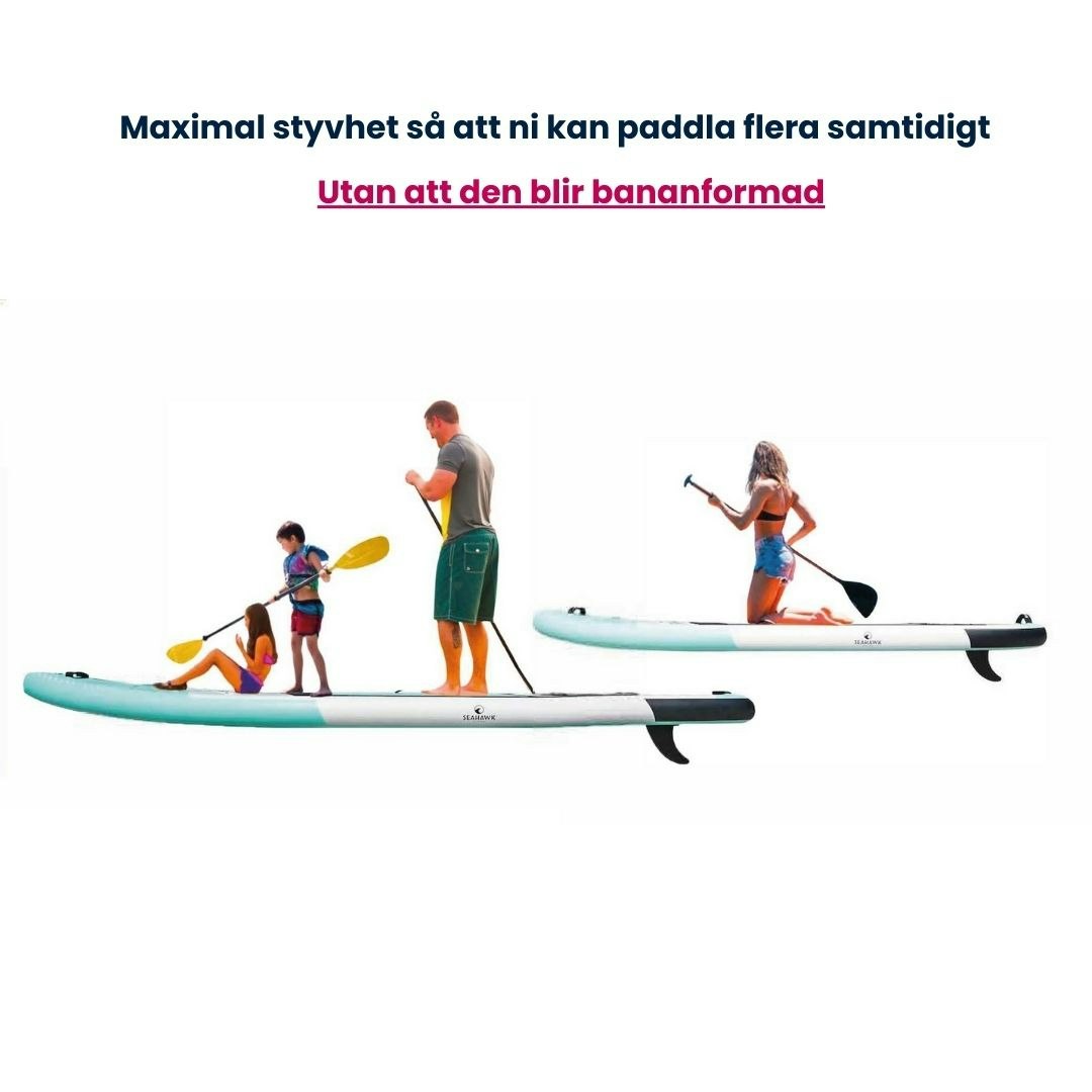 Seahawk Waves (Svart) - SUP 10.8  - Uppblåsbar - Paketerbjudande