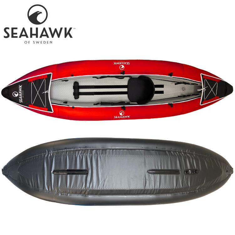 Seahawk Aero K1 - Uppblåsbar familjekajak - Paket