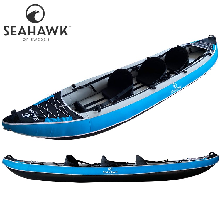 Seahawk Aero K2/K3 - Uppblåsbar Kajak 2-3 personer - Paket