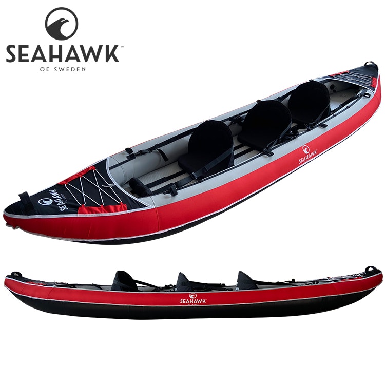 Seahawk Aero K2/K3 - Uppblåsbar Kajak 2-3 personer - Paket