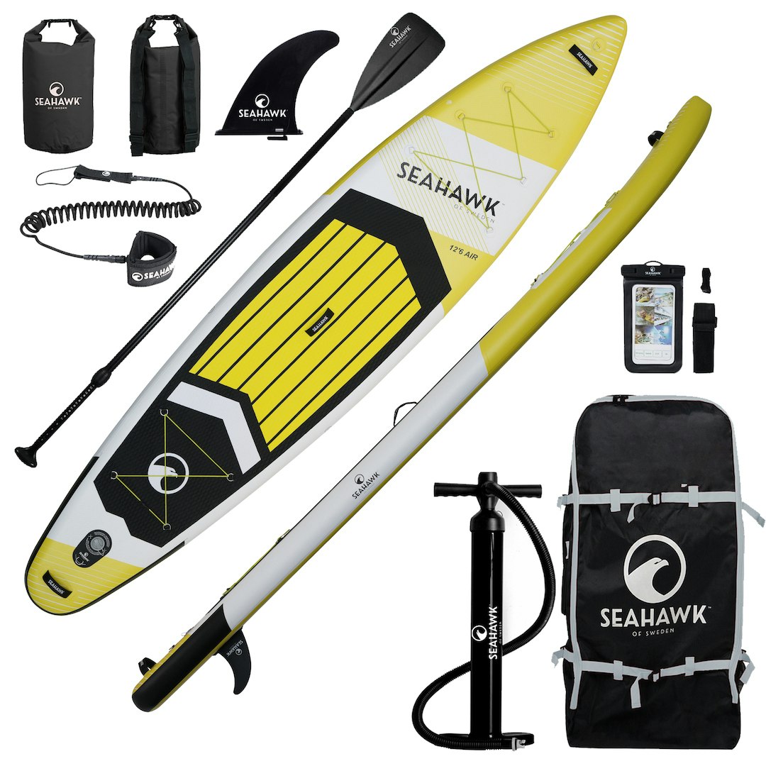 Seahawk Yellow - SUP 12.6 - Uppblåsbar - Paketerbjudande