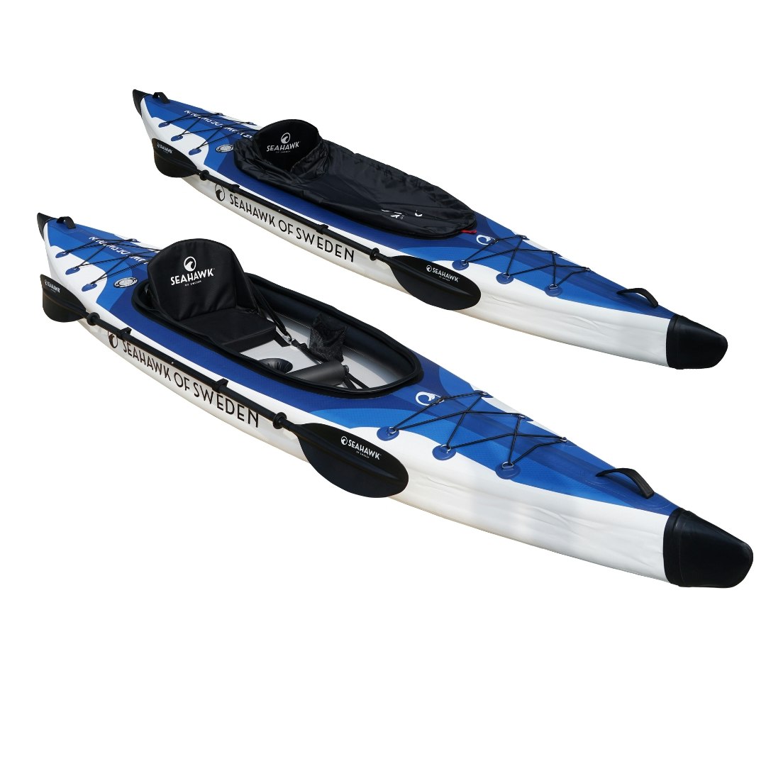 Seahawk Aero K1 - Uppblåsbar Kajak 1 person - Paket