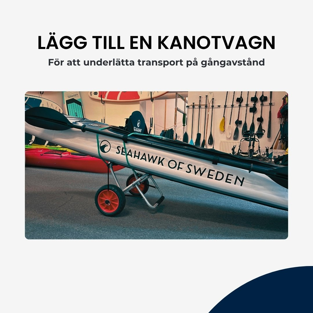 Seahawk Aero K1 - Uppblåsbar Kajak 1 person - Paket