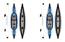 Seahawk Aero K2 modell 2026 - Uppblåsbar Kajak 2 personer - Paket
