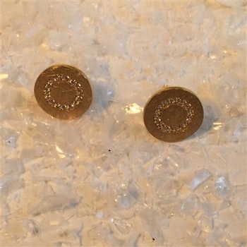 Spirit Icons, guldförgyllda silverörhängen med cirkoner