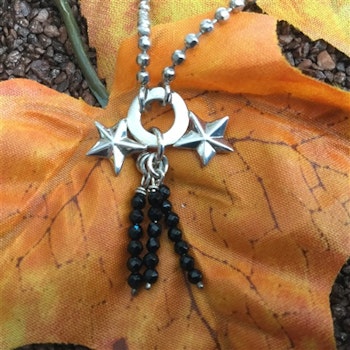 Efva Attling Catch a Falling star and onyx Necklac