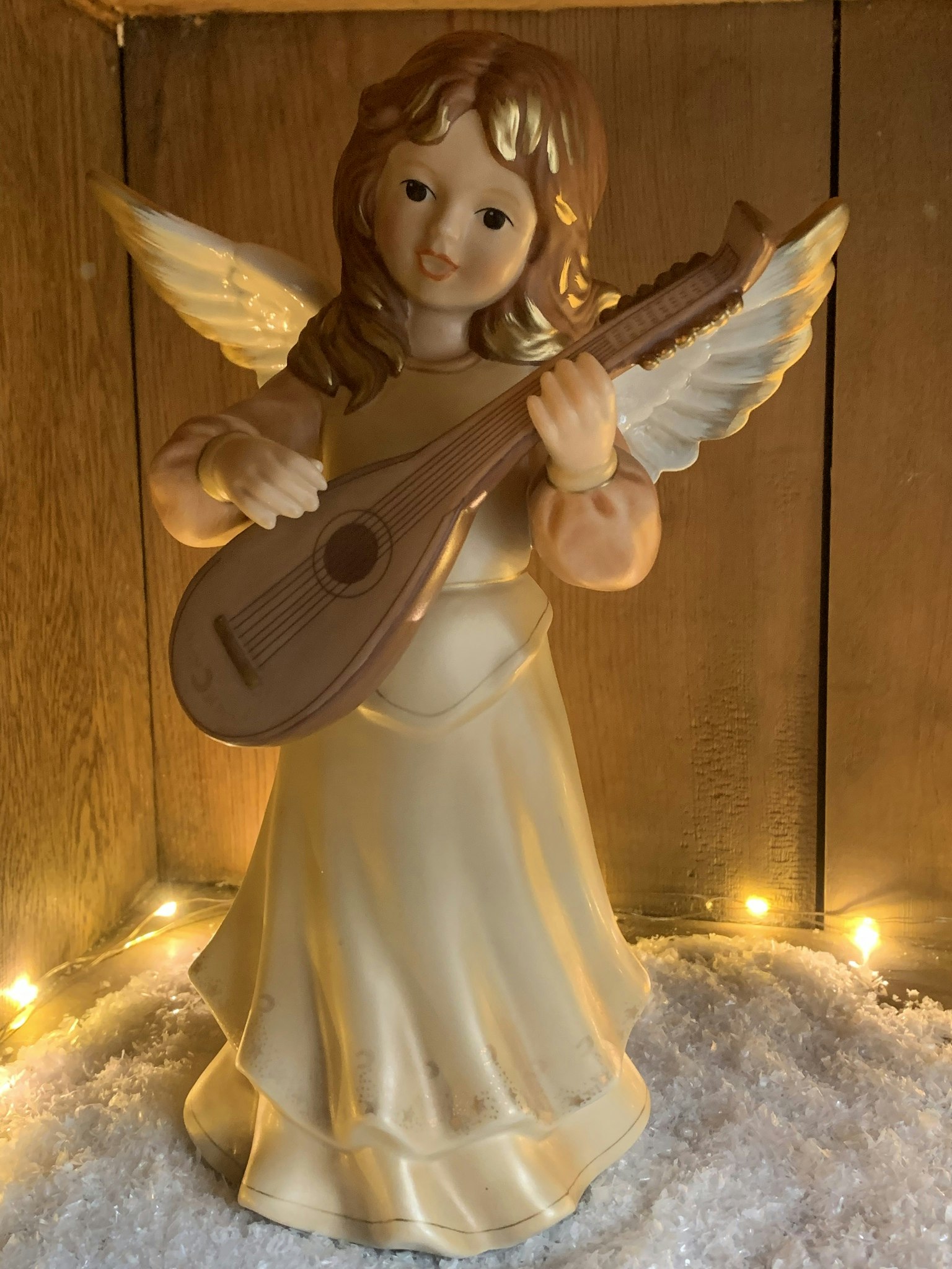 Goebel ängel med mandolin