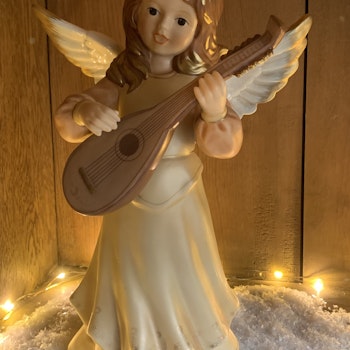 Goebel ängel med mandolin