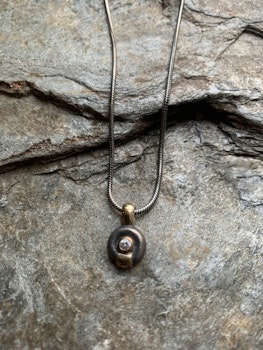 Oxiderat silverhalsband