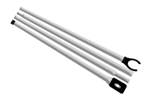 Bent strekkstang i aluminium (215-235cm)