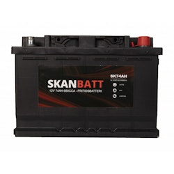 SKANBATT Fritidsbatteri 12V 74AH 680CCA (278x175x190/190mm)
