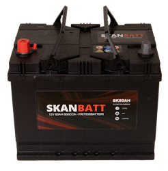 SKANBATT Fritidsbatteri 12V 80AH 600CCA (256x174x205/225mm)