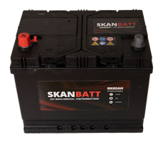 SKANBATT Fritidsbatteri 12V 80AH 600CCA (256x174x205/225mm)