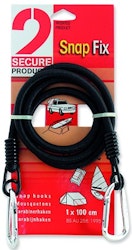 "Snap hook" universalstrikk med carabinkroker