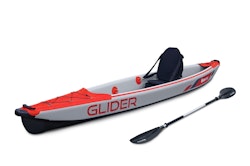 Glider oppblåsbar single-kajakk - full "drop stitch" - inkludert stor tilbehørspakke -  2 fargevalg