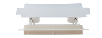 Takluke med myggnett 280x280, opalt glass