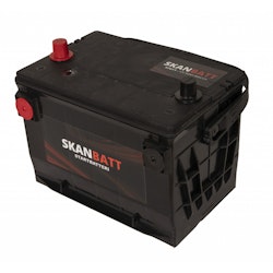 SKANBATT Startbatteri 12V 80AH 800CCA (260x179x180/207mm) +venstre