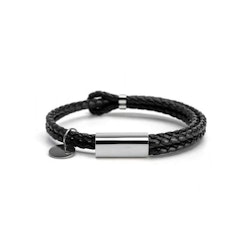 Black Lavoro Leather Bracelet
