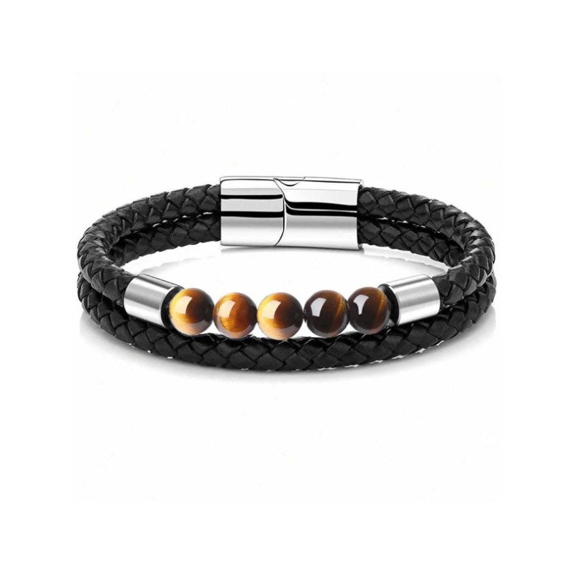 Brown Tint Lavoro Leatherpearl Bracelet