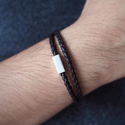 Brown Lavoro Doubleleather Bracelet