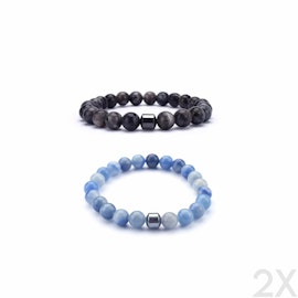 The Grey & Aqua Lavoro Bracelet Bundle