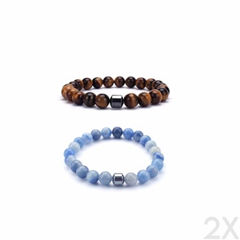 The Brown & Aqua Lavoro Bracelet Bundle