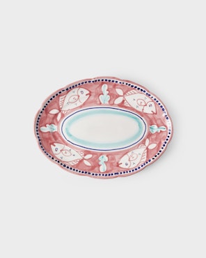 Serving Plate Large - Sunset Pink
