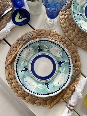 Dining Plate - Aqua Celeste
