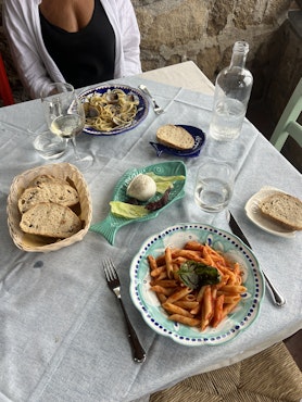 Pasta Plate - Aqua Celeste