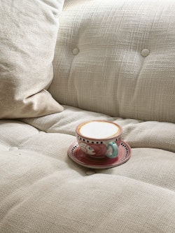 Cup with plate - Sunset Pink