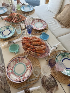 Serving Plate Large - Sunset Pink