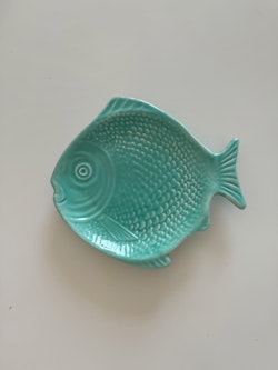 Fish plate - Aqua Celeste