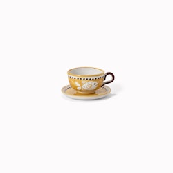 Cup with plate - Golden