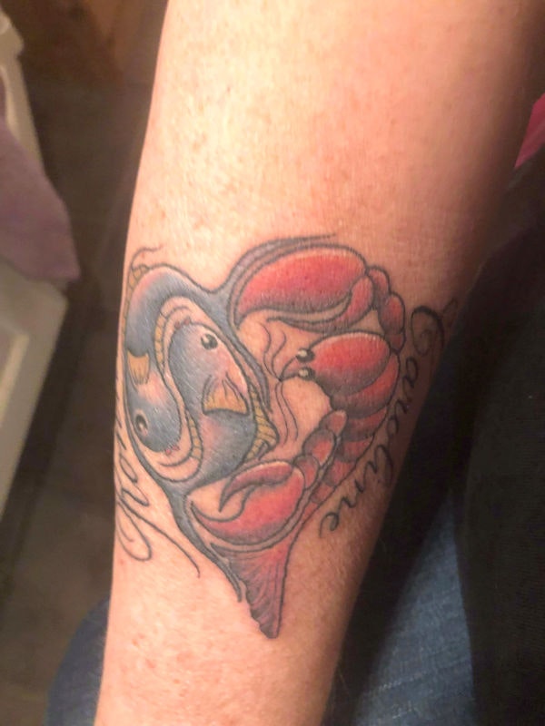 Skiss inför unik Tatueringsillustration
