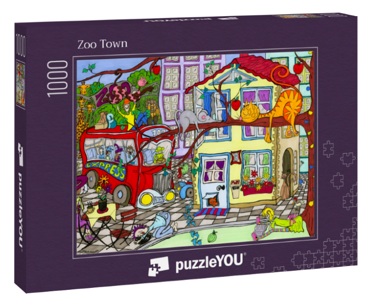 Pussel Zoo Town