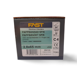 Maskinspik 2,8X65 pappbandad 34° TDG Diamantspets 520st FAST